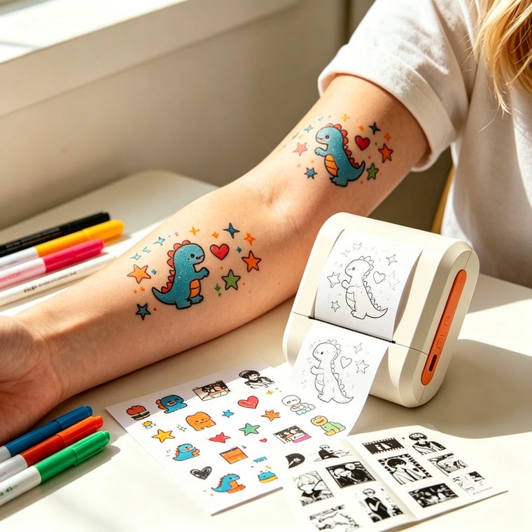 MASF AI Tattoo Sticker Printer
