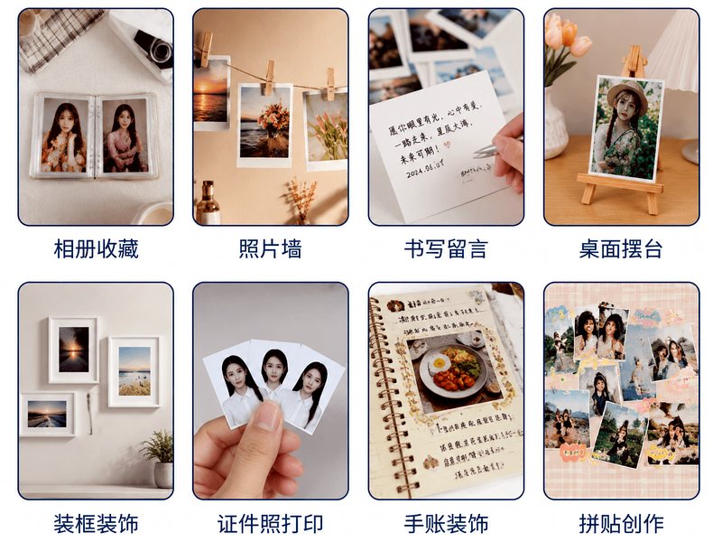 Tarjetas fotográficas impresas en cartulina de inyección para álbum, muro de fotos, atril y fotos de carné